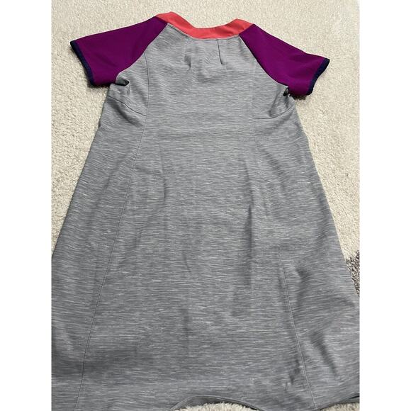 Title Nine Unconventional athleisure Dress Medium Colorblock Gray fuchsia coral - Picture 6 of 6